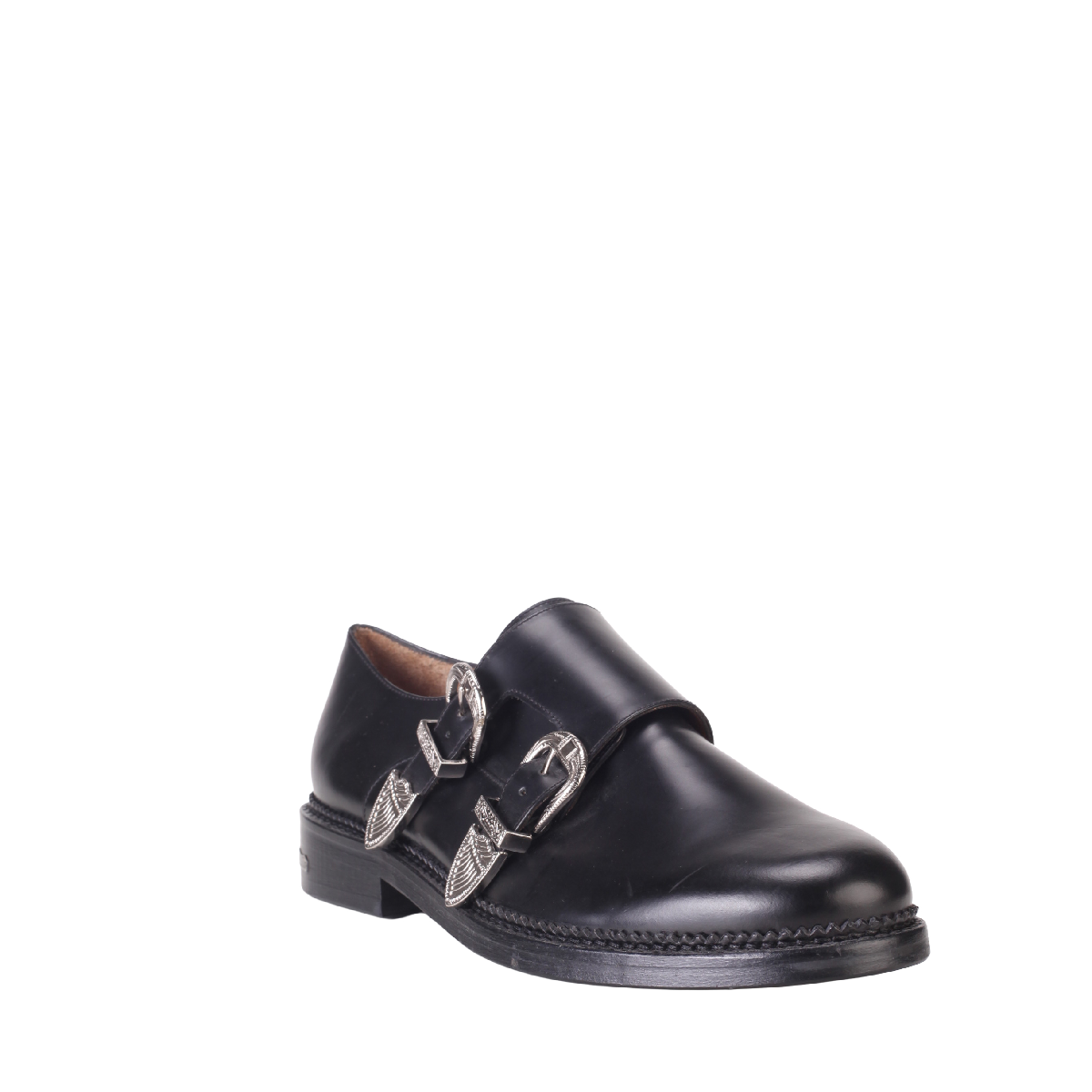  AJ1175 Leather Loafers black men 
