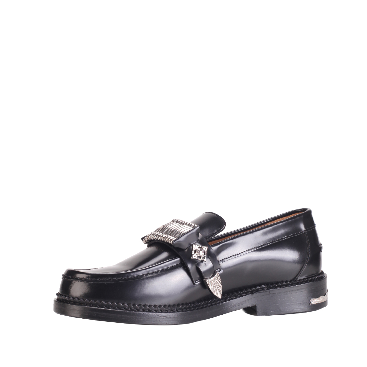  AJ1298 leather loafer Black men 