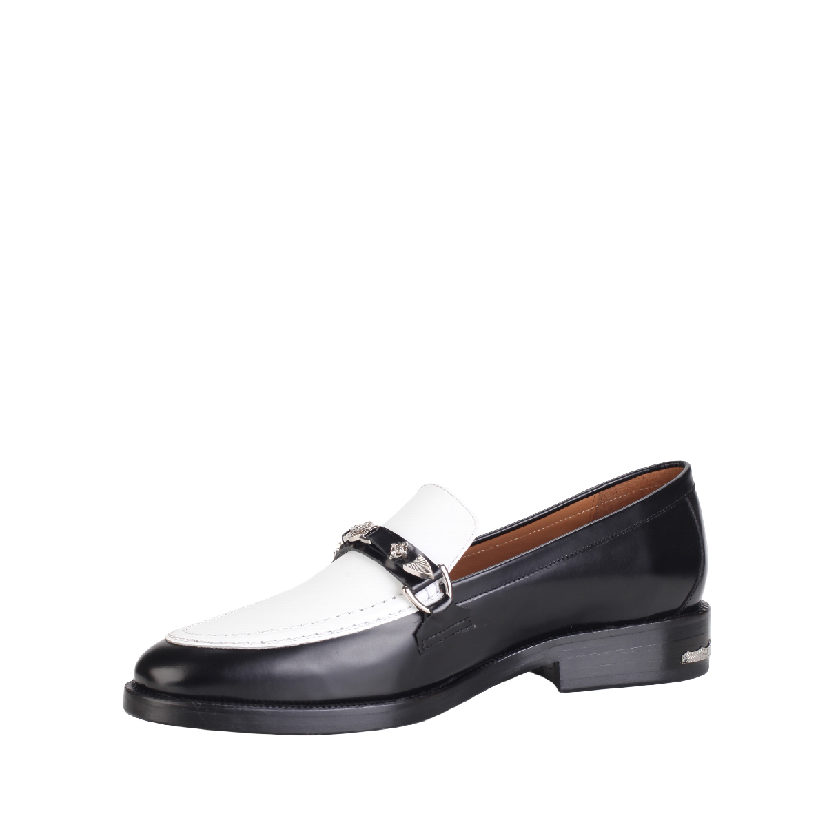  Toga Virilis AJ1354 black white leather loafer man 