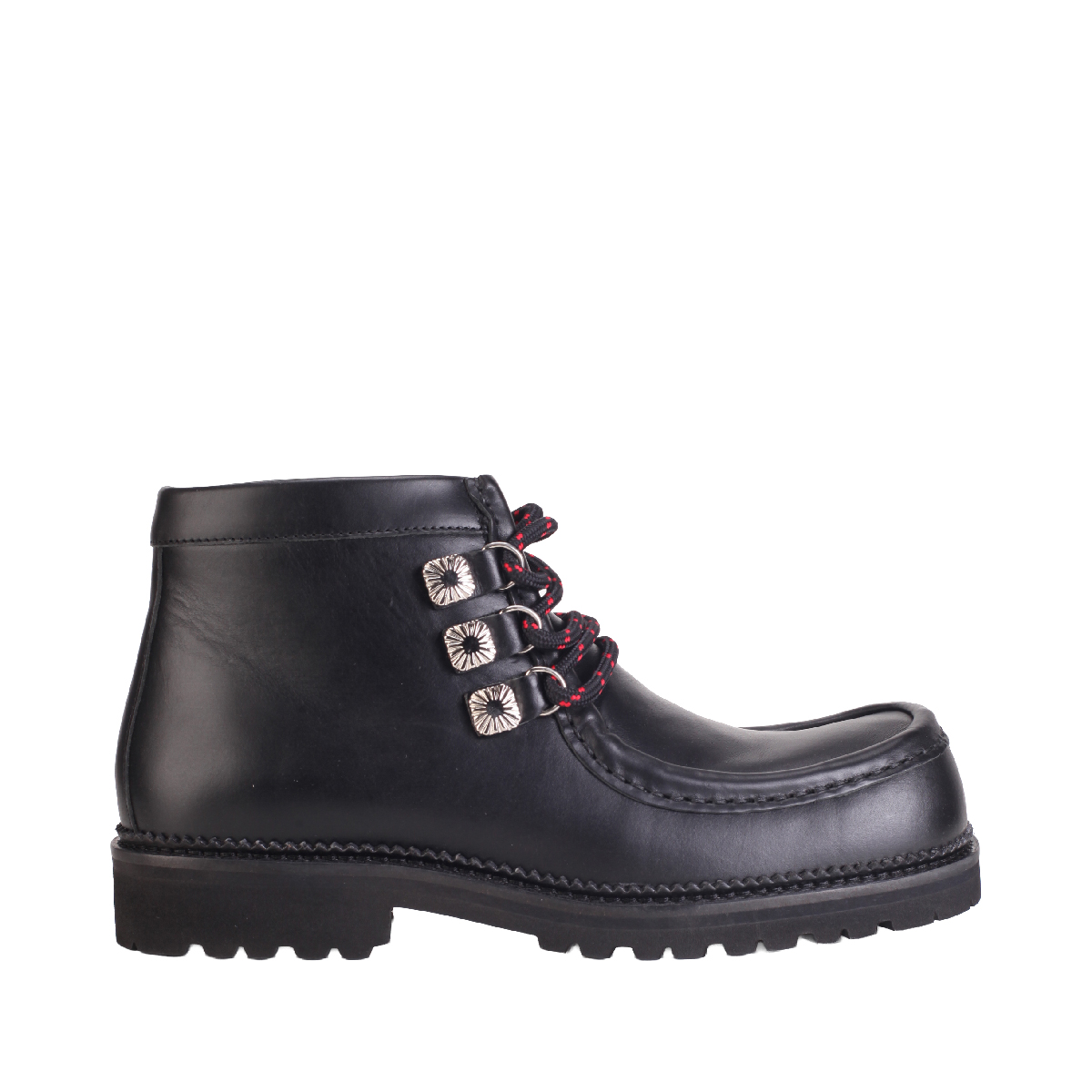 AJ1356 leather Boots black men 