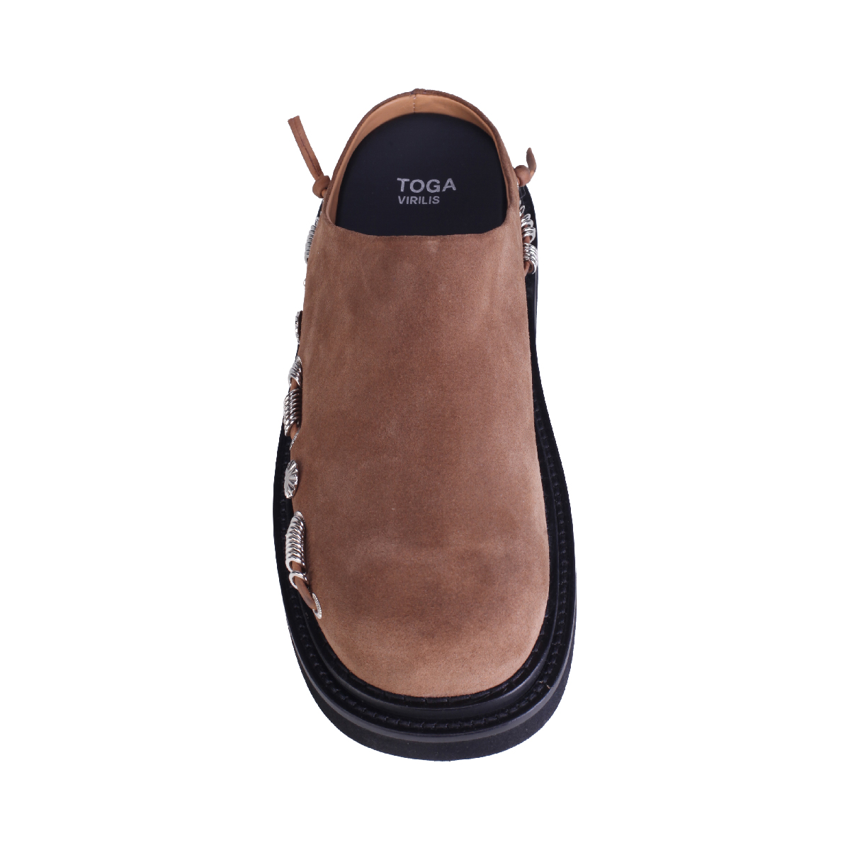 AJ1387 suede slippers tan men 