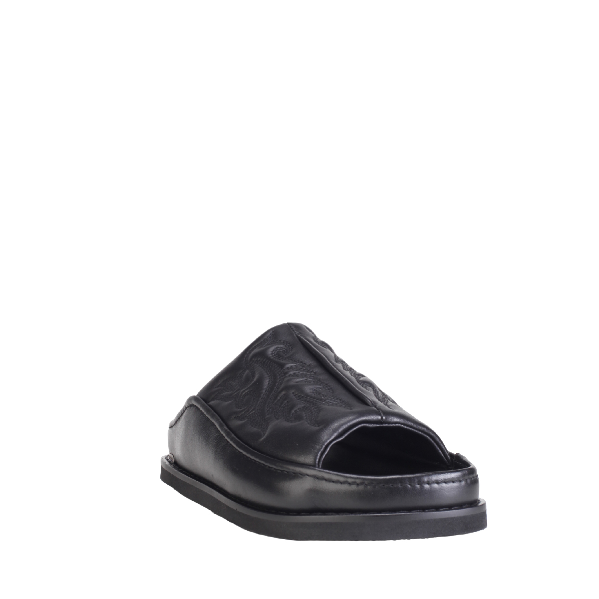  AJ1388 leather sandals black men 