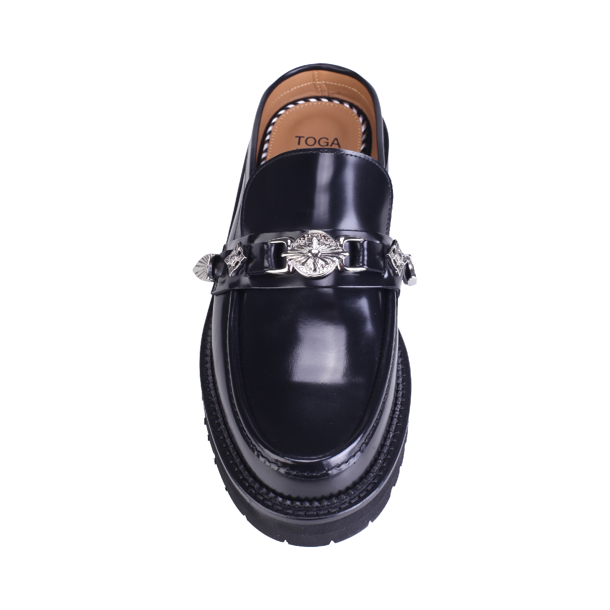  AJ1389 leather sandal men black 