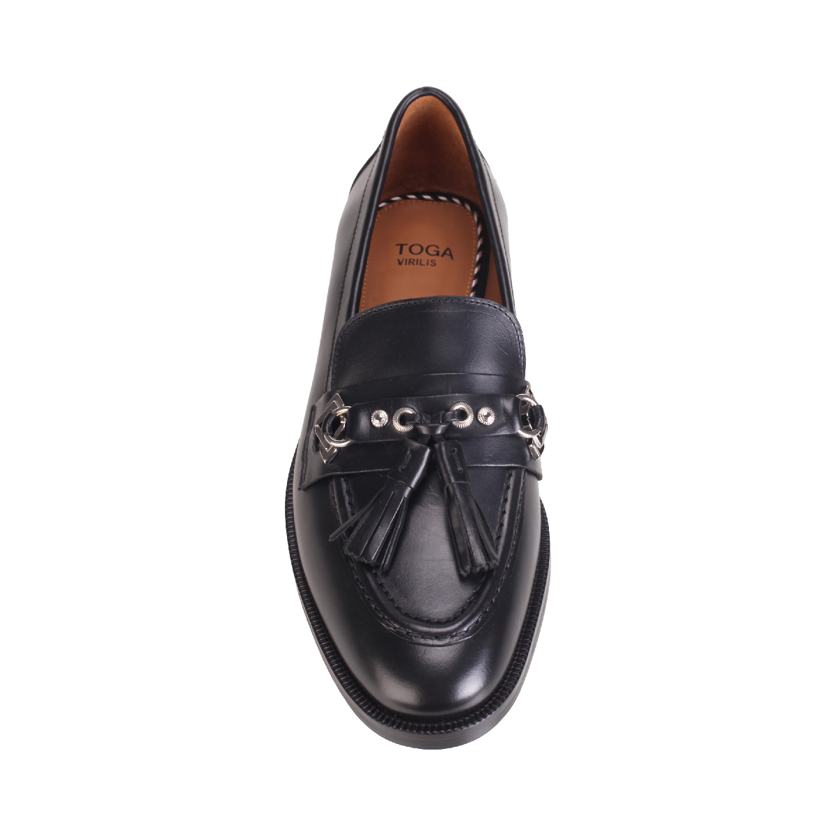  Toga Virilis AJ1422 Black Leather Loafer men 