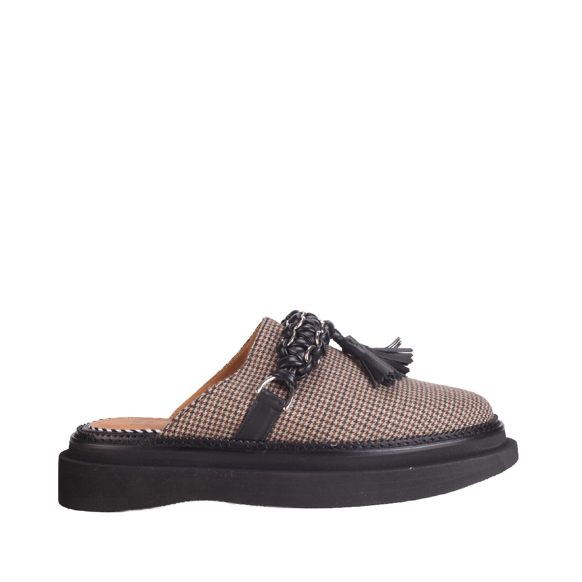 Toga Virilis AJ1423 plaid brown slippers shoes Men