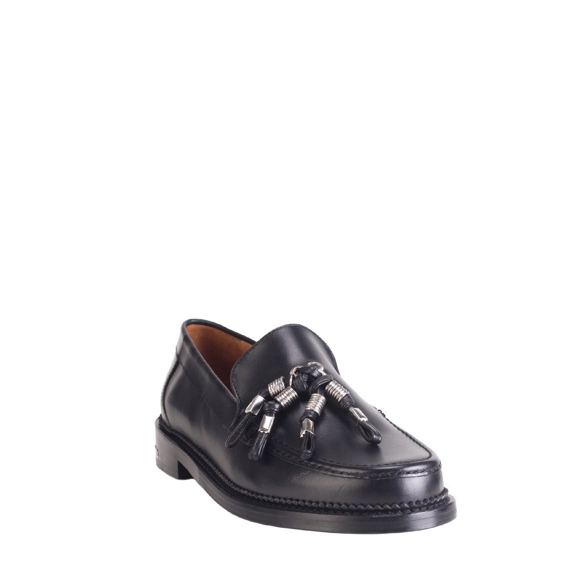  Toga Virilis AJ1426 Black leather loafer man 