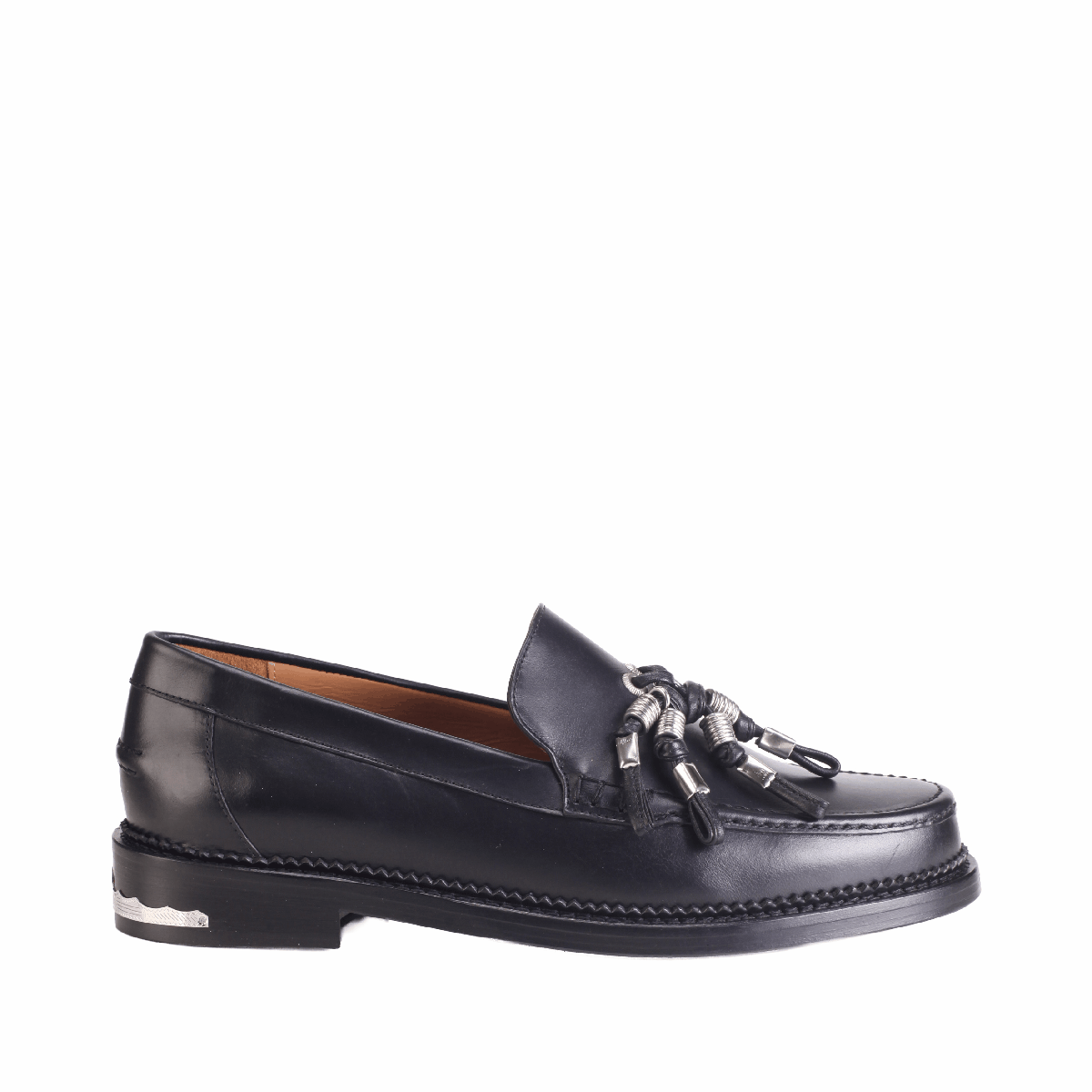  Toga Virilis AJ1426 Black leather loafer man