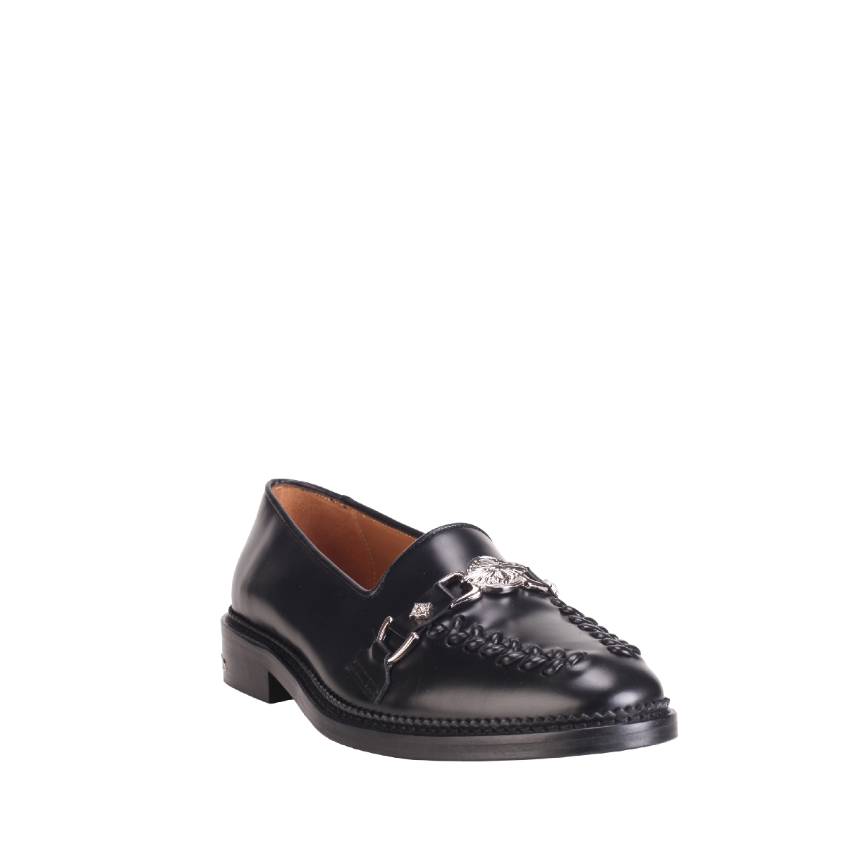  Toga Virilis aj1470 black leather loafer man 