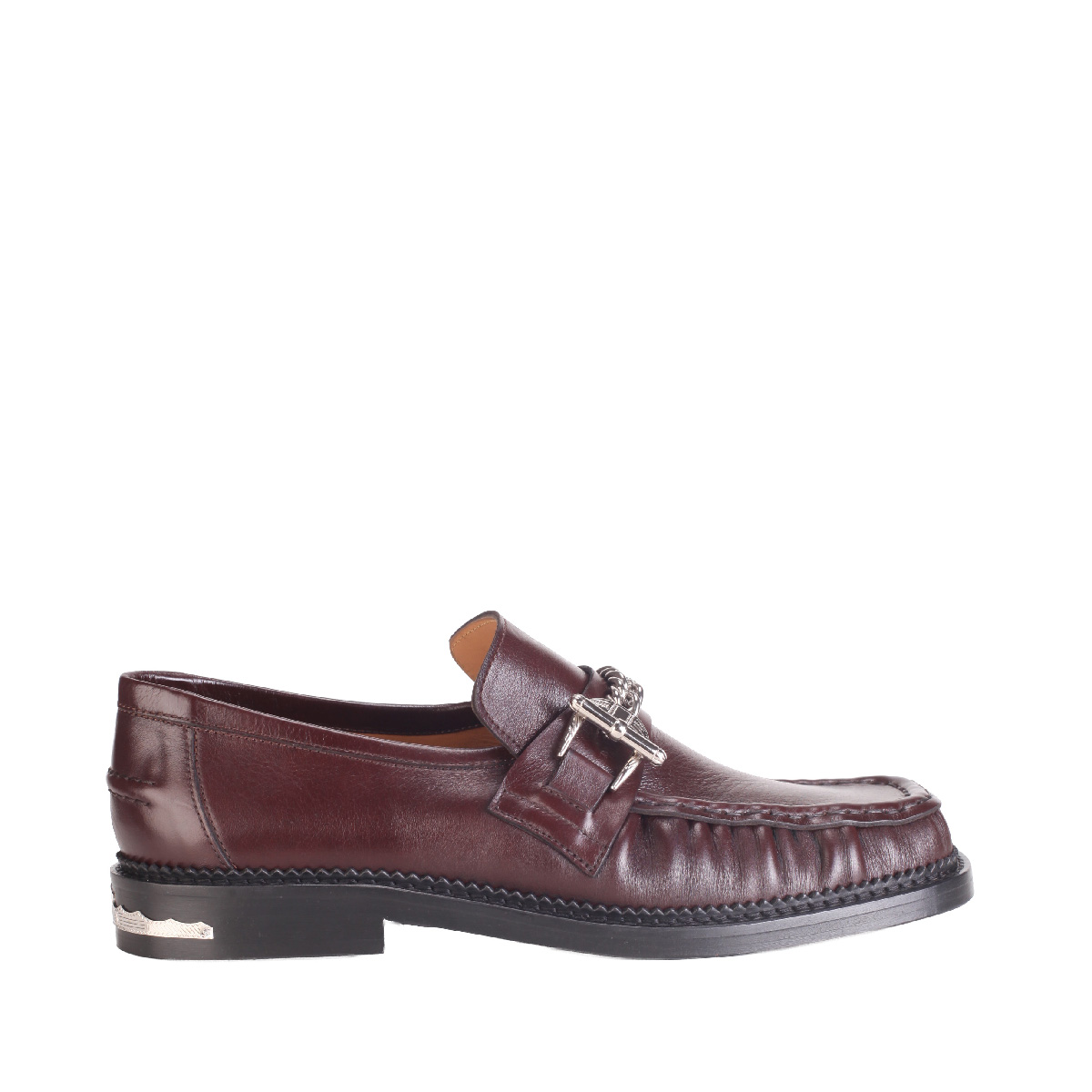 AJ1523 leather loafer Toga Virilis man dark brown
