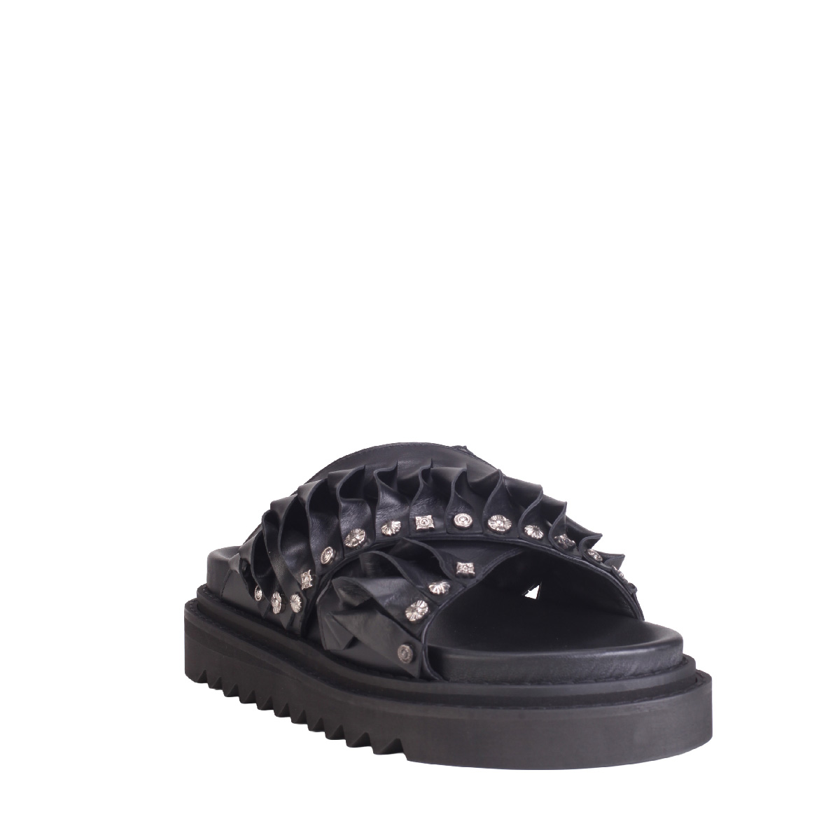 AJ1526 leather sandal Toga Virilis man black