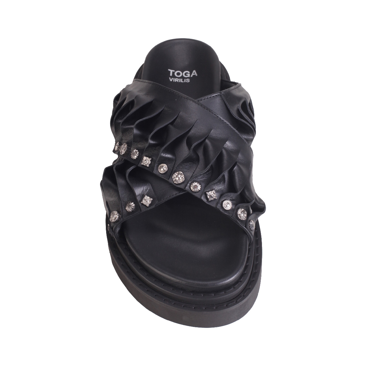 AJ1526 leather sandal Toga Virilis man black