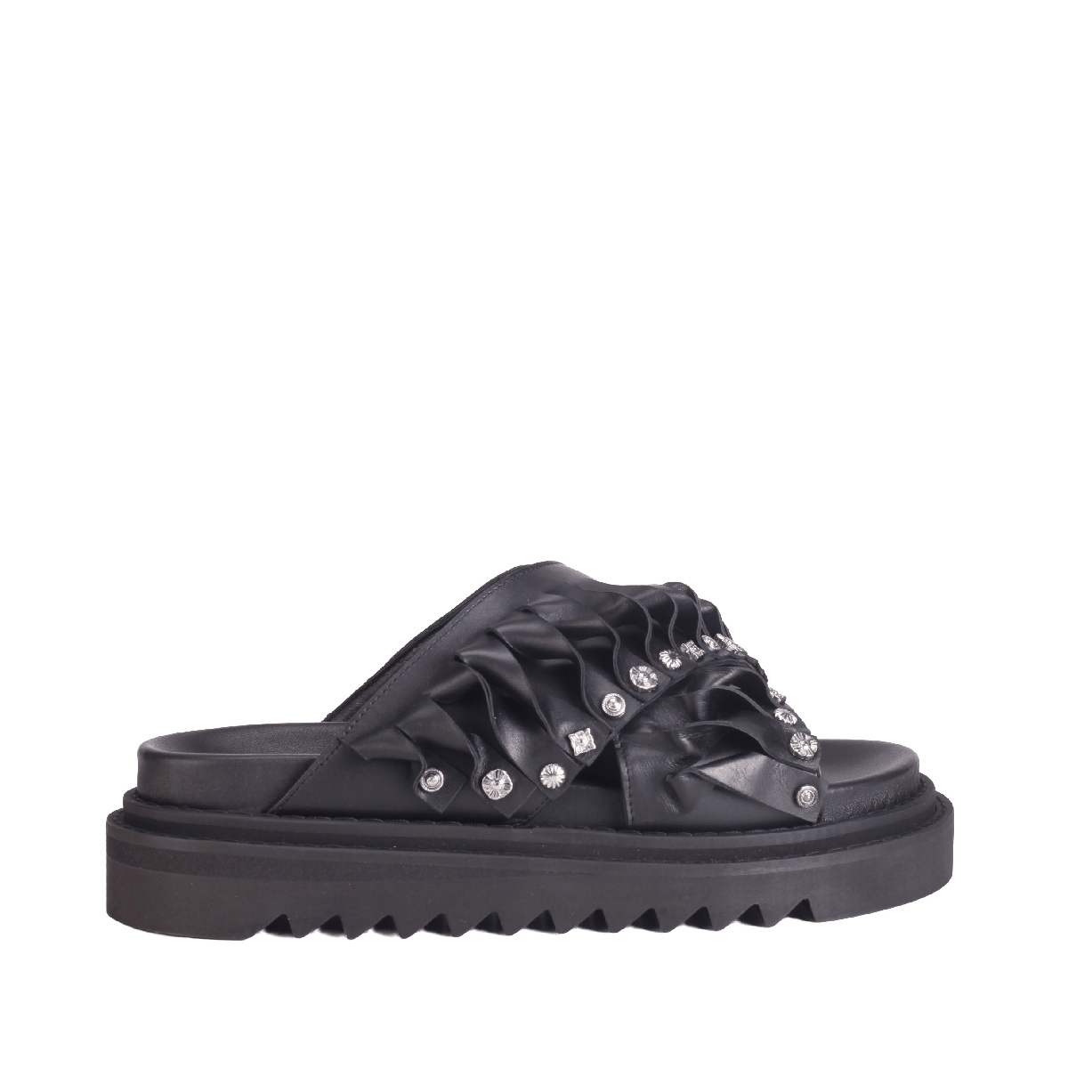 AJ1526 leather sandal Toga Virilis man black