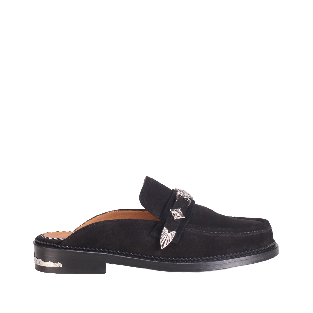 AJ1528 suede sandal Toga Virilis man black