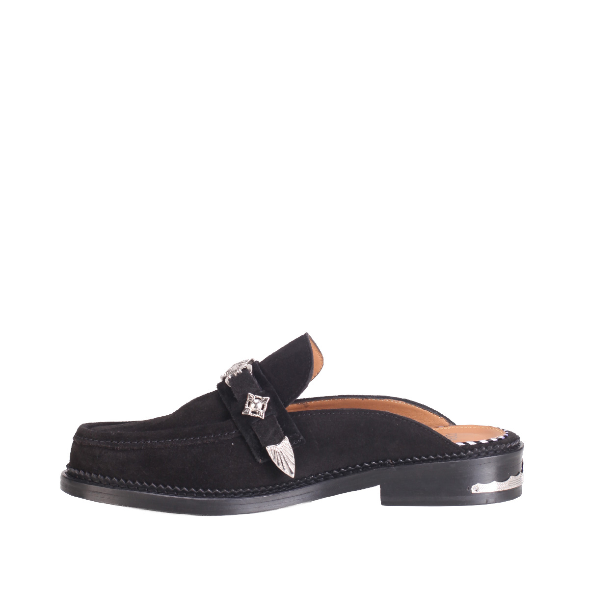 AJ1528 suede sandal Toga Virilis man black