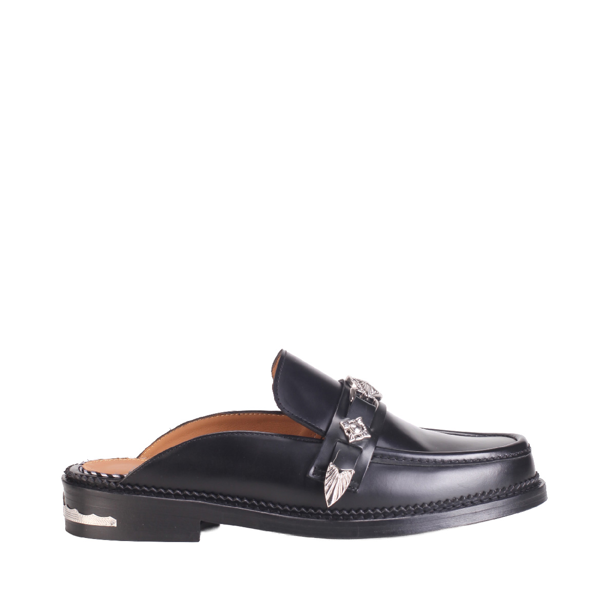 AJ1528 leather sandal Toga Virilis man black