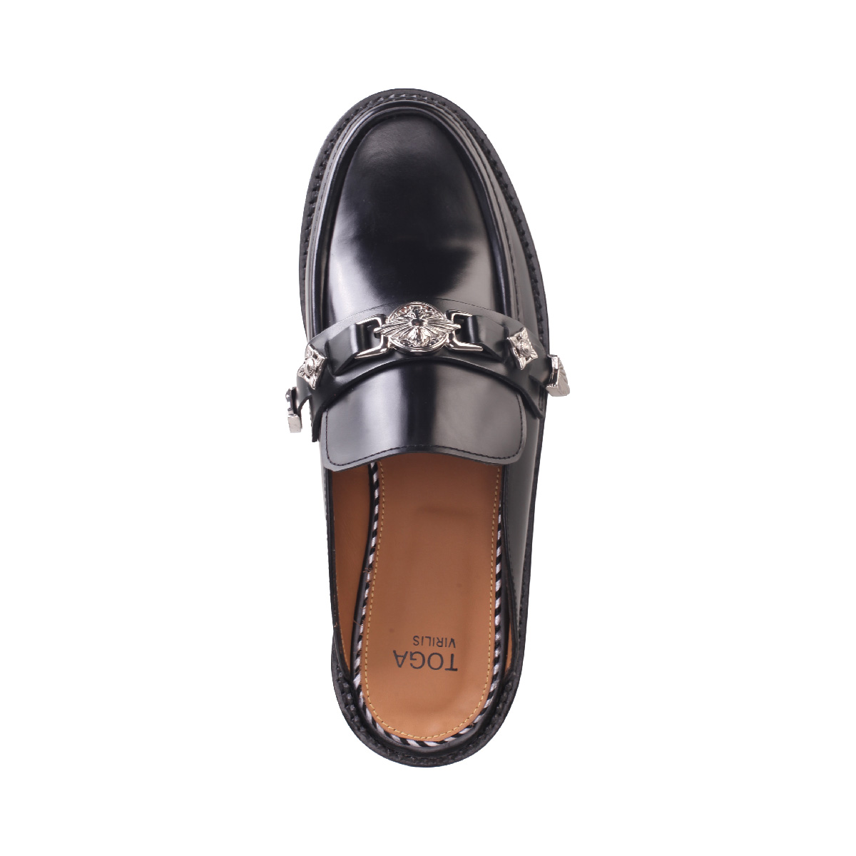 AJ1528 leather sandal Toga Virilis man black