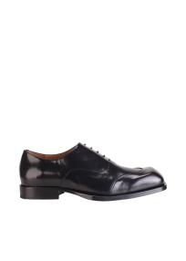 DISTORTED DERBY Egonlab leather lace up shoes man black