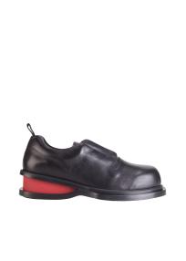 Egonlab pulsar derby shoes leather with red heel detail man