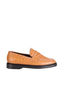 Nicole Saldaña Jay crocodile loafer woman