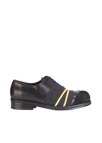 Stefan Cooke lace shoes elastic black leather man 