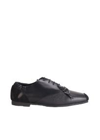 LACE OVER DANCER  stefan cooke leather lace up shoes man black