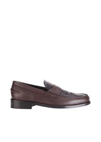 SLASHED BOAT SHOE  stefan cooke leather loafer shoes man dark brown 