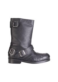 Stefan Cooke black leather boots man 