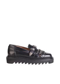 AJ1330 leather loafer black men 