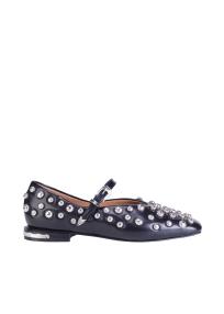 AJ1374 ballerina shoes black women 