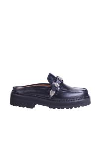 Toga Pula AJ1403 black leather mules woman 