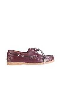 Toga Pulla AJ1484 burgundy leather Boat shoes women