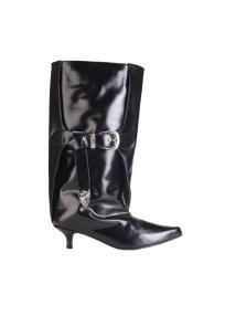 AJ1508 kitten heel knee boots Toga Pulla woman black