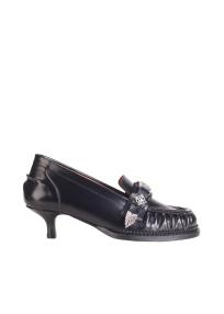 AJ1512 kitten heel loafer Toga Pulla woman black