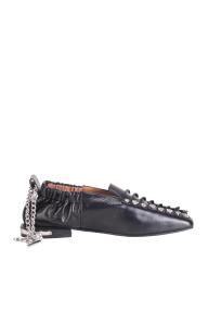 AJ1515 flat loafer shoes leather Toga Pulla black