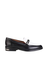 Toga Virilis AJ1354 black white leather loafer man 