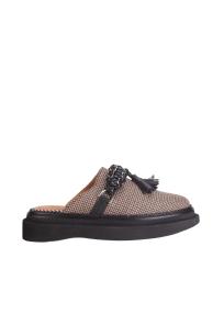 Toga Virilis AJ1423 plaid brown slippers shoes Men